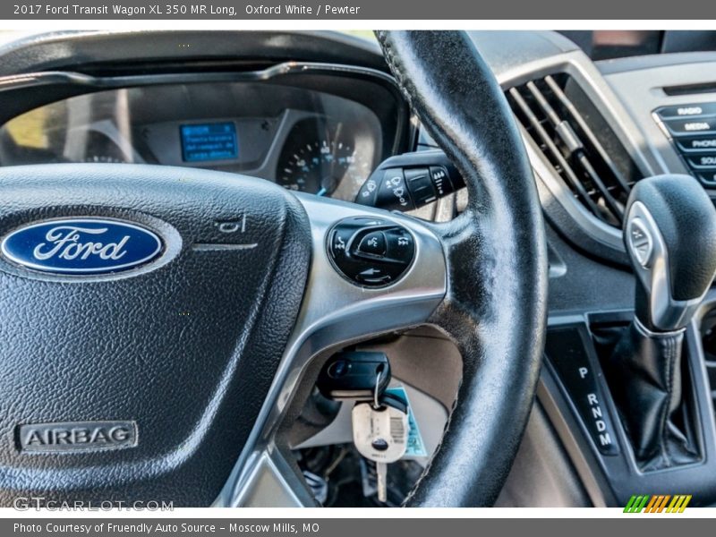 Oxford White / Pewter 2017 Ford Transit Wagon XL 350 MR Long
