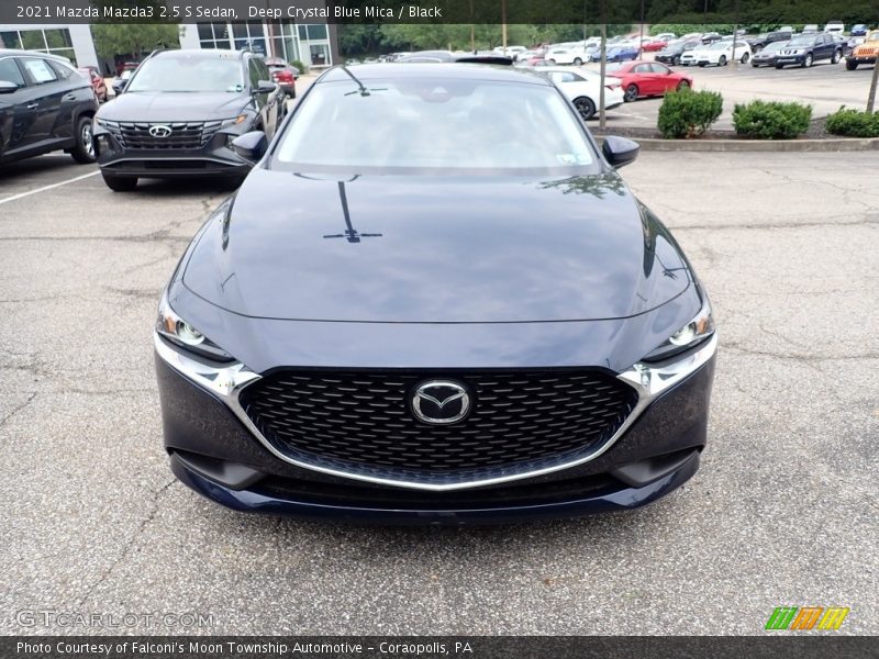 Deep Crystal Blue Mica / Black 2021 Mazda Mazda3 2.5 S Sedan