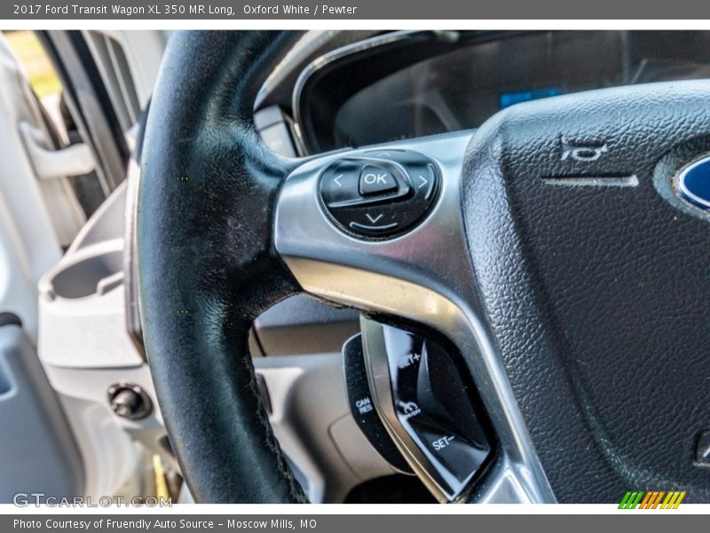 Oxford White / Pewter 2017 Ford Transit Wagon XL 350 MR Long