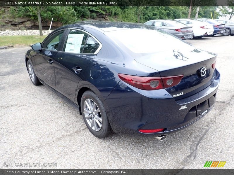 Deep Crystal Blue Mica / Black 2021 Mazda Mazda3 2.5 S Sedan