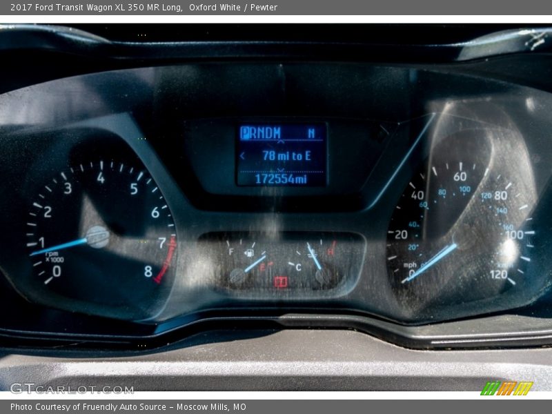Oxford White / Pewter 2017 Ford Transit Wagon XL 350 MR Long