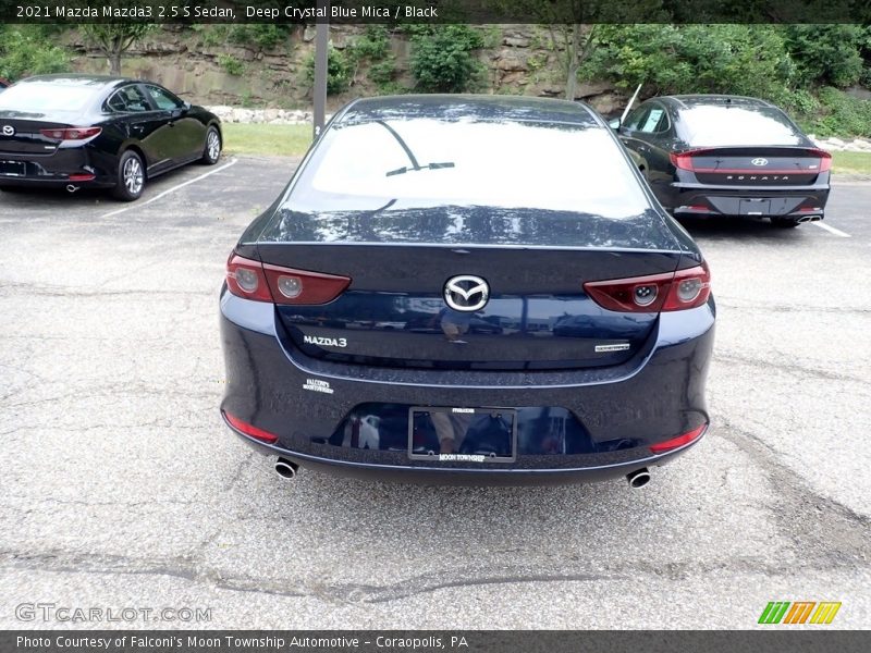 Deep Crystal Blue Mica / Black 2021 Mazda Mazda3 2.5 S Sedan