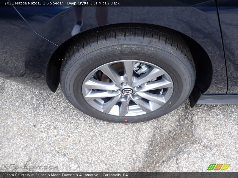 Deep Crystal Blue Mica / Black 2021 Mazda Mazda3 2.5 S Sedan