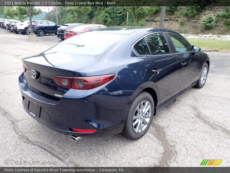 Deep Crystal Blue Mica / Black 2021 Mazda Mazda3 2.5 S Sedan