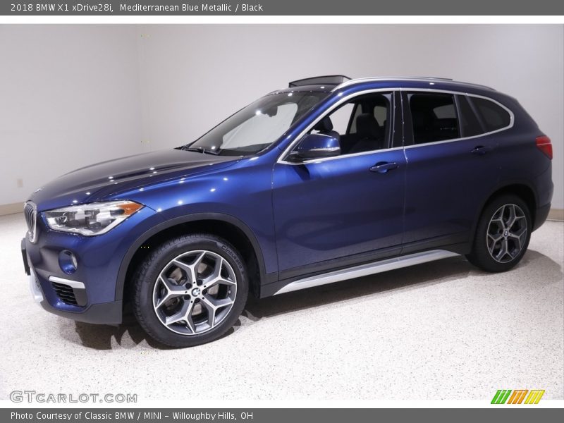 Mediterranean Blue Metallic / Black 2018 BMW X1 xDrive28i