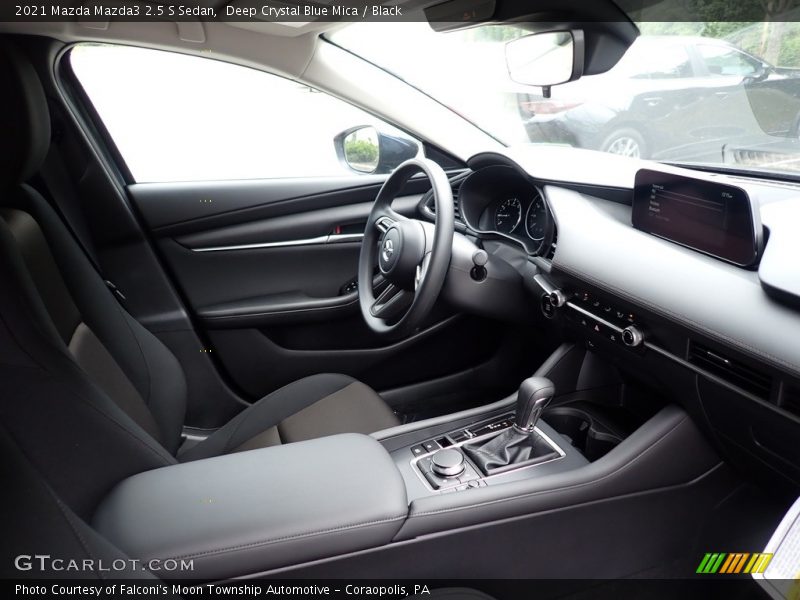 Deep Crystal Blue Mica / Black 2021 Mazda Mazda3 2.5 S Sedan