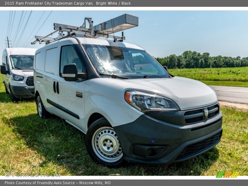 Bright White / Black 2015 Ram ProMaster City Tradesman Cargo Van