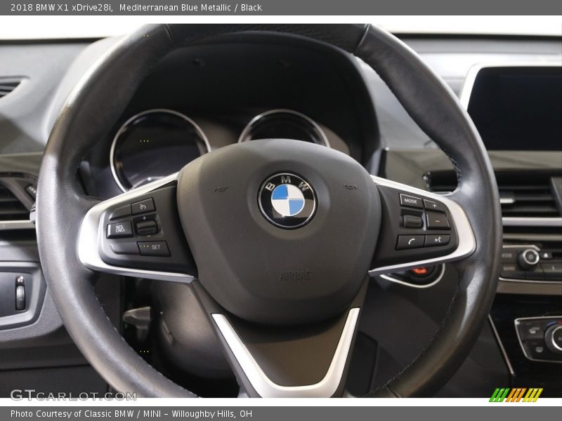 Mediterranean Blue Metallic / Black 2018 BMW X1 xDrive28i