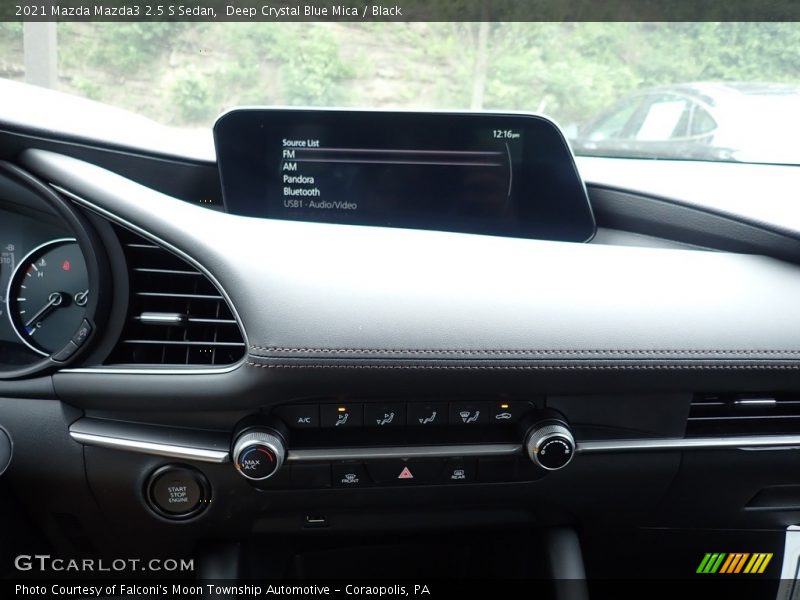 Deep Crystal Blue Mica / Black 2021 Mazda Mazda3 2.5 S Sedan