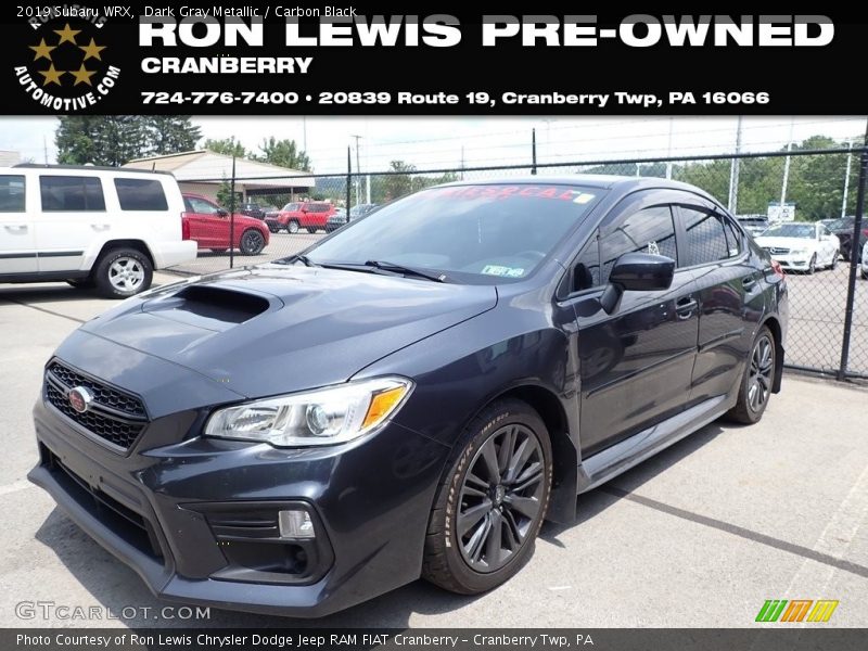 Dark Gray Metallic / Carbon Black 2019 Subaru WRX