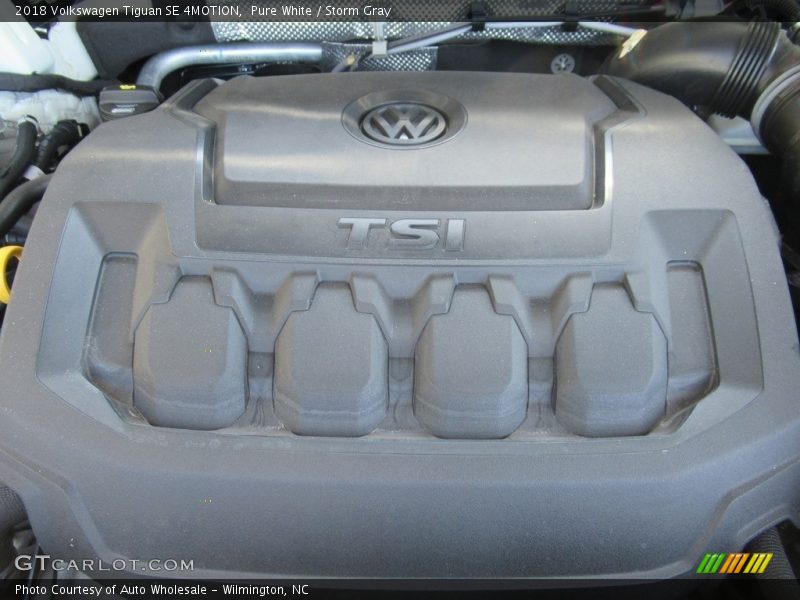 Pure White / Storm Gray 2018 Volkswagen Tiguan SE 4MOTION