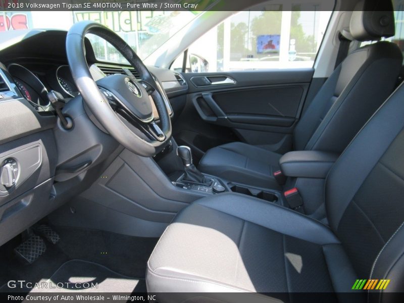 Pure White / Storm Gray 2018 Volkswagen Tiguan SE 4MOTION