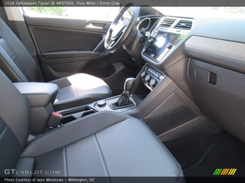 Pure White / Storm Gray 2018 Volkswagen Tiguan SE 4MOTION