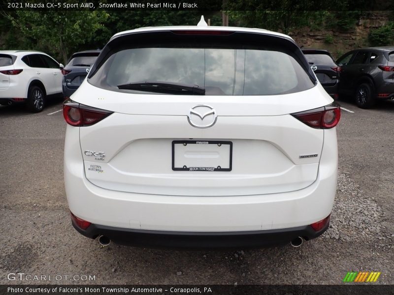 Snowflake White Pearl Mica / Black 2021 Mazda CX-5 Sport AWD