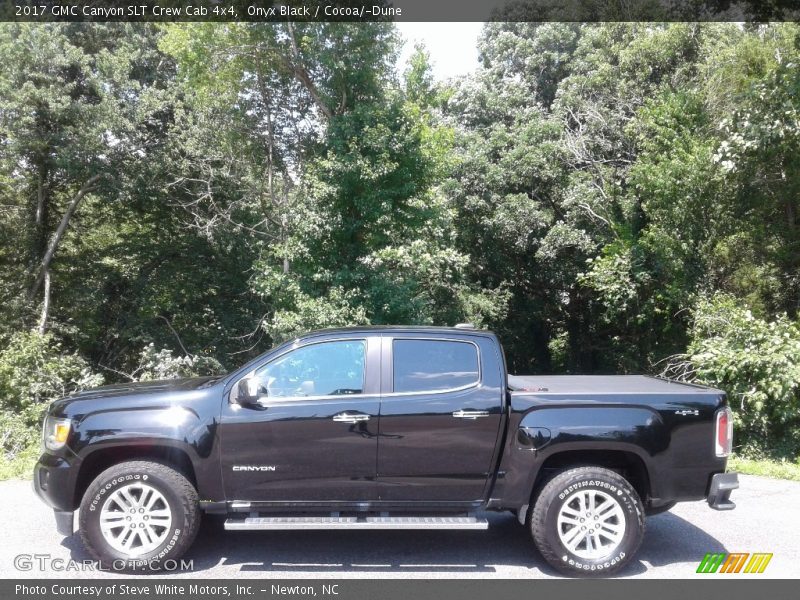 Onyx Black / Cocoa/­Dune 2017 GMC Canyon SLT Crew Cab 4x4