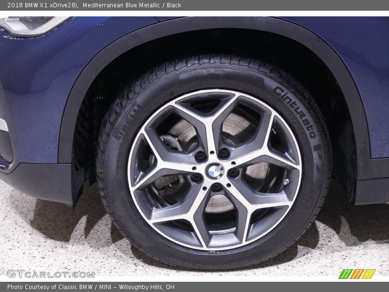 Mediterranean Blue Metallic / Black 2018 BMW X1 xDrive28i