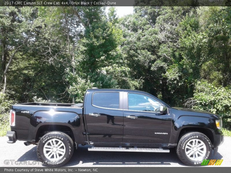 Onyx Black / Cocoa/­Dune 2017 GMC Canyon SLT Crew Cab 4x4