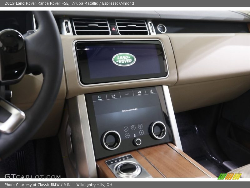 Aruba Metallic / Espresso/Almond 2019 Land Rover Range Rover HSE