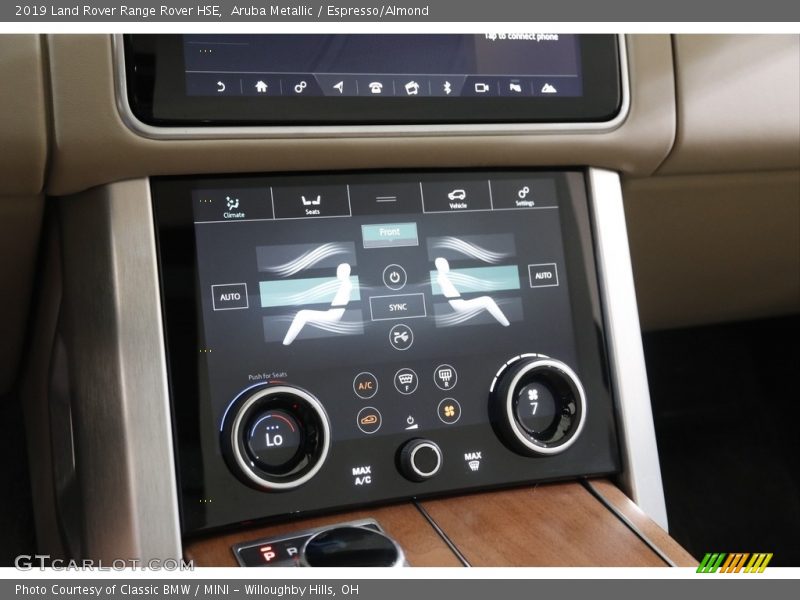 Aruba Metallic / Espresso/Almond 2019 Land Rover Range Rover HSE