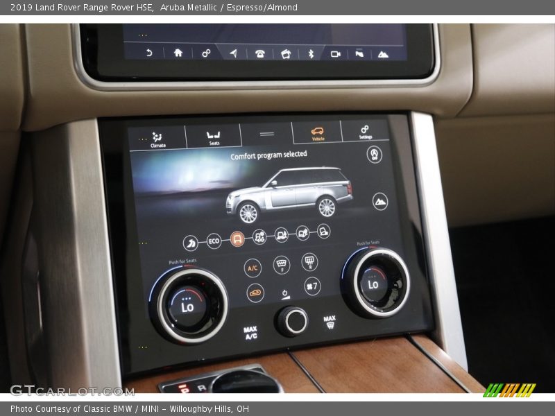 Aruba Metallic / Espresso/Almond 2019 Land Rover Range Rover HSE