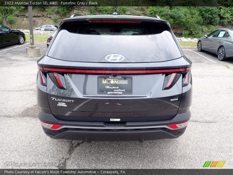 Portofino Gray / Black 2022 Hyundai Tucson SEL AWD