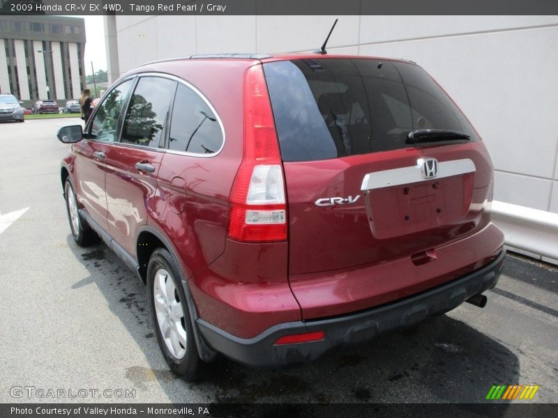Tango Red Pearl / Gray 2009 Honda CR-V EX 4WD