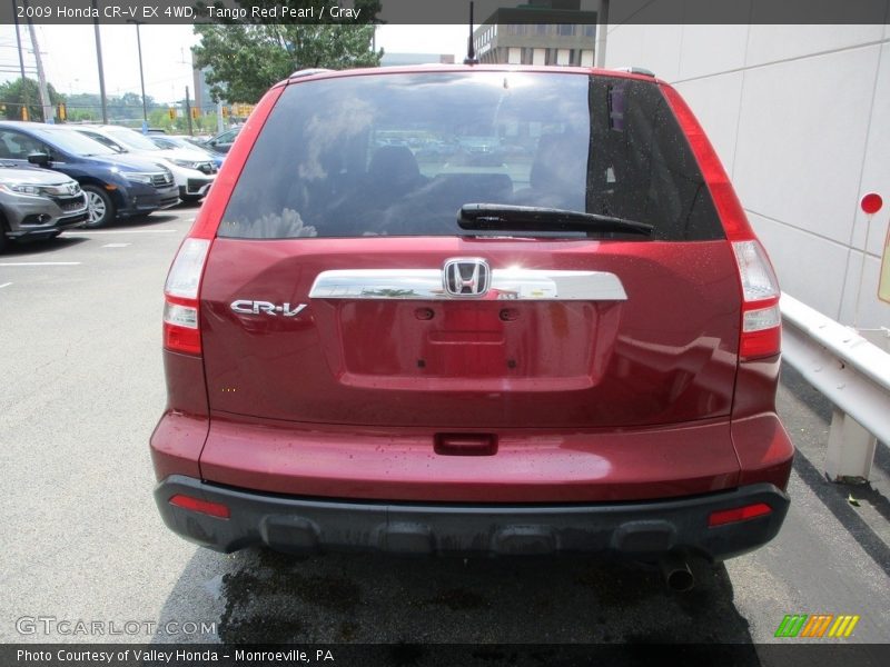 Tango Red Pearl / Gray 2009 Honda CR-V EX 4WD