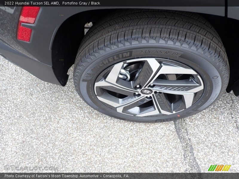 Portofino Gray / Black 2022 Hyundai Tucson SEL AWD