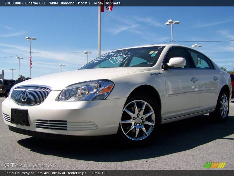 White Diamond Tricoat / Cocoa/Cashmere 2008 Buick Lucerne CXL