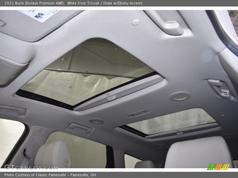 White Frost Tricoat / Shale w/Ebony Accents 2021 Buick Enclave Premium AWD