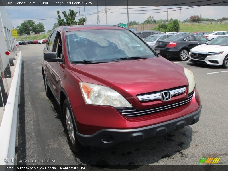 Tango Red Pearl / Gray 2009 Honda CR-V EX 4WD