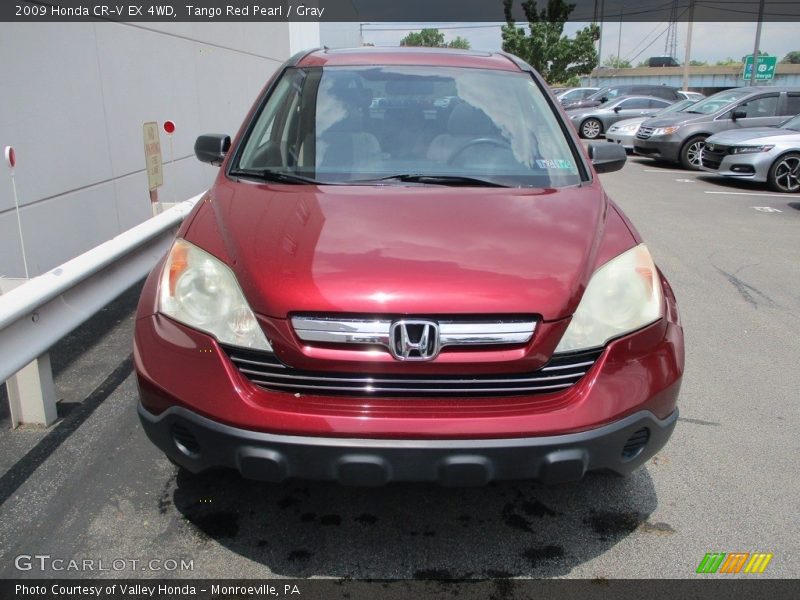 Tango Red Pearl / Gray 2009 Honda CR-V EX 4WD