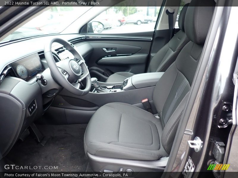 Portofino Gray / Black 2022 Hyundai Tucson SEL AWD