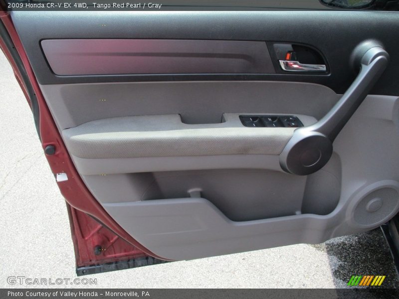 Tango Red Pearl / Gray 2009 Honda CR-V EX 4WD