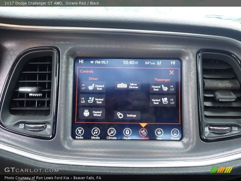 Octane Red / Black 2017 Dodge Challenger GT AWD