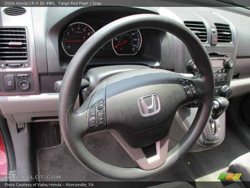 Tango Red Pearl / Gray 2009 Honda CR-V EX 4WD