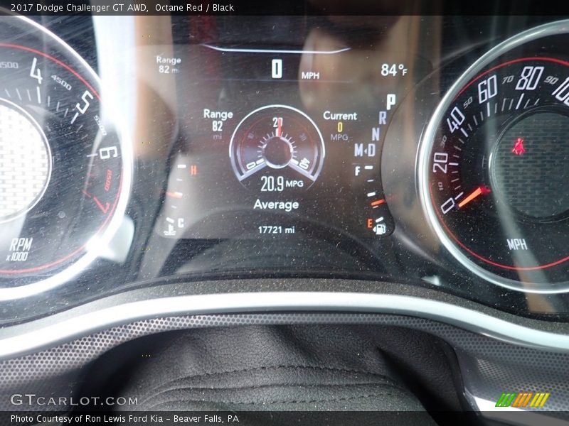 Octane Red / Black 2017 Dodge Challenger GT AWD