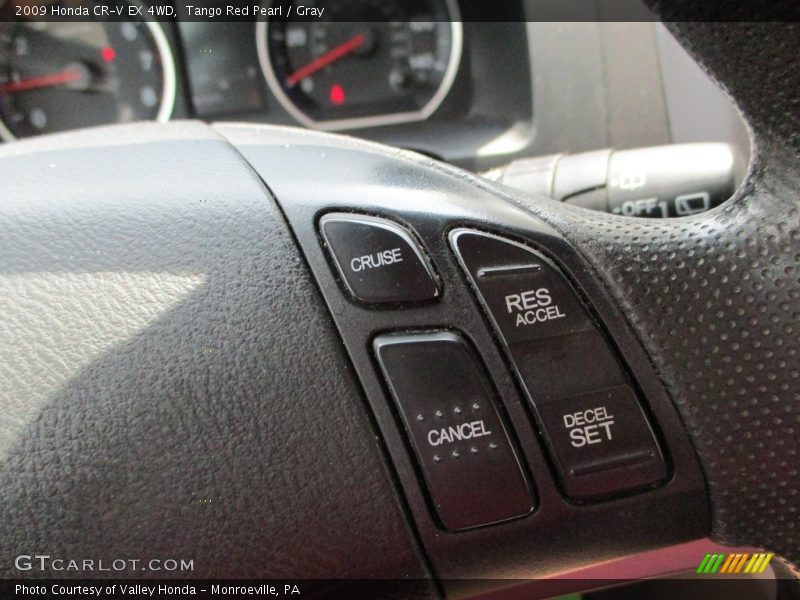 Tango Red Pearl / Gray 2009 Honda CR-V EX 4WD