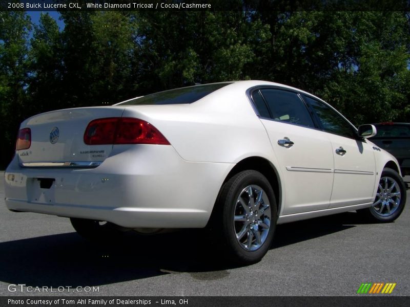 White Diamond Tricoat / Cocoa/Cashmere 2008 Buick Lucerne CXL