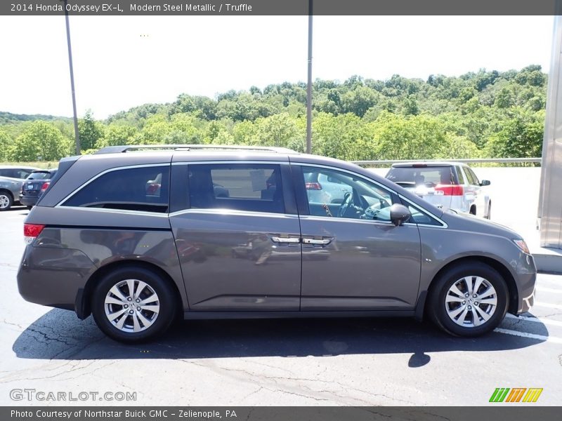 Modern Steel Metallic / Truffle 2014 Honda Odyssey EX-L