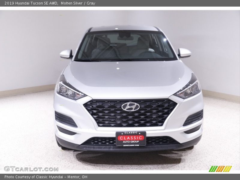 Molten Silver / Gray 2019 Hyundai Tucson SE AWD