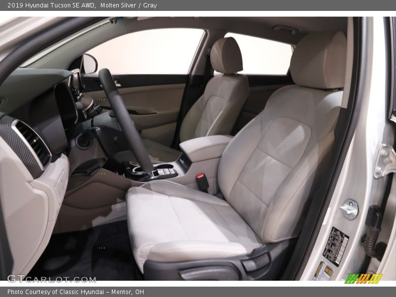 Molten Silver / Gray 2019 Hyundai Tucson SE AWD