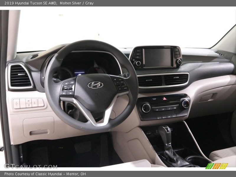 Molten Silver / Gray 2019 Hyundai Tucson SE AWD
