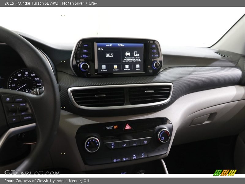 Molten Silver / Gray 2019 Hyundai Tucson SE AWD