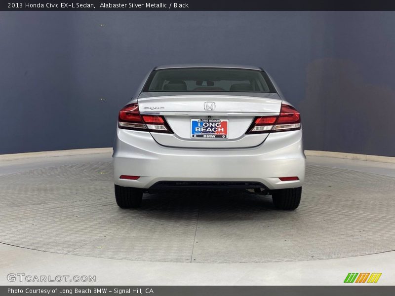Alabaster Silver Metallic / Black 2013 Honda Civic EX-L Sedan