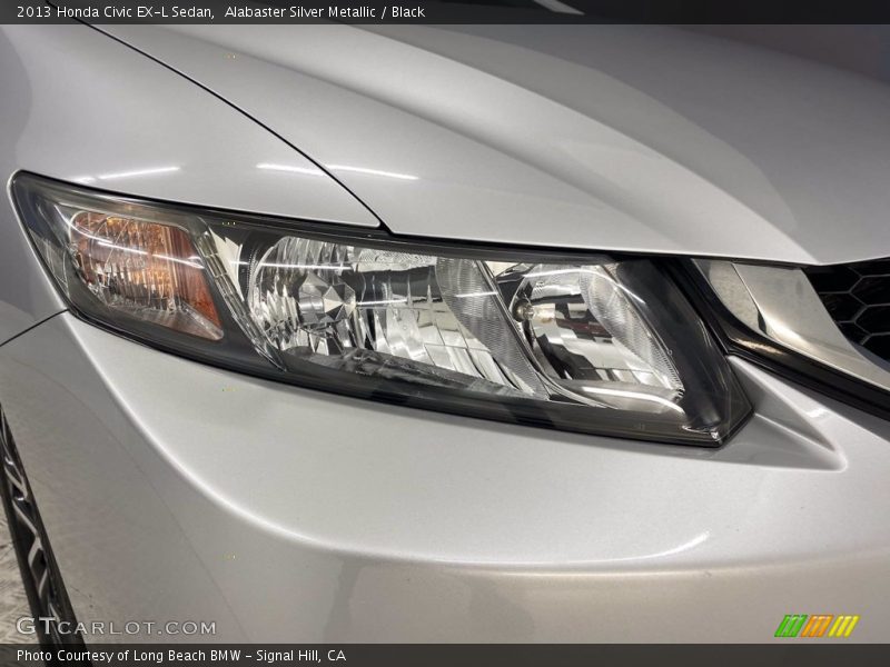 Alabaster Silver Metallic / Black 2013 Honda Civic EX-L Sedan