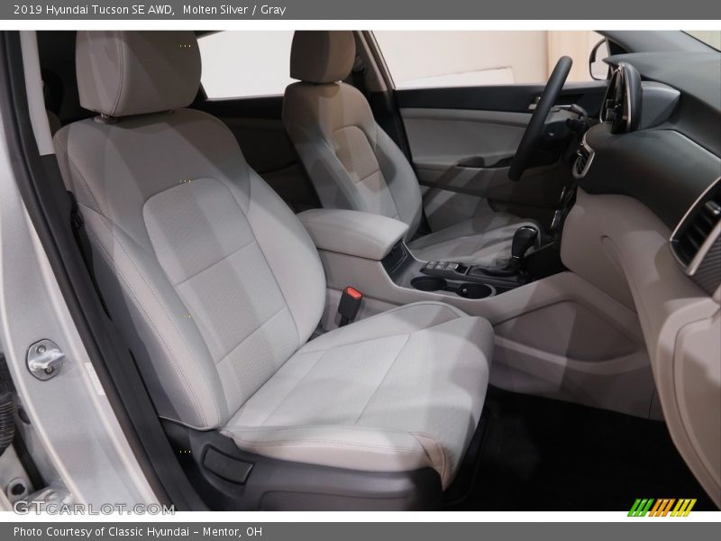 Molten Silver / Gray 2019 Hyundai Tucson SE AWD