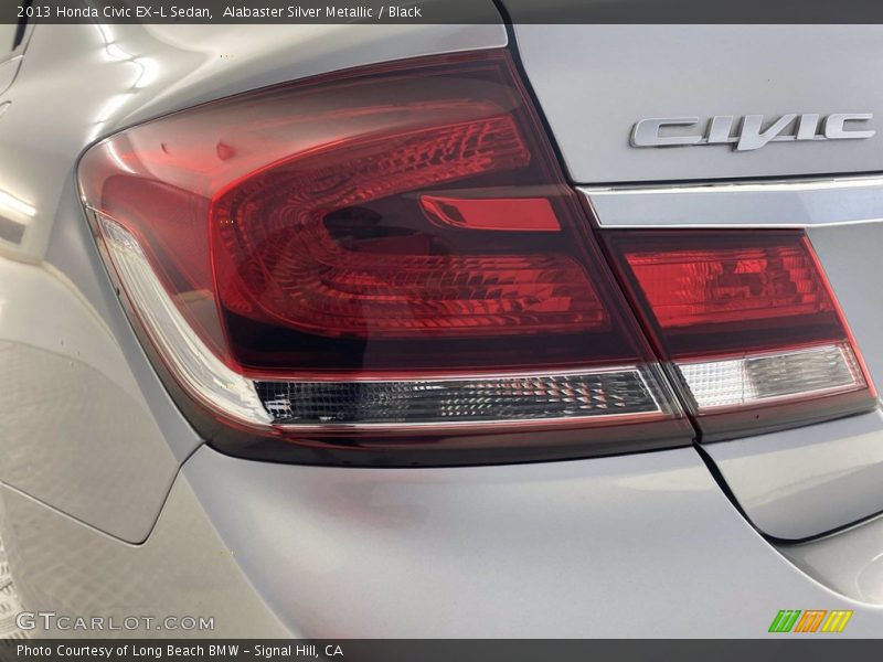 Alabaster Silver Metallic / Black 2013 Honda Civic EX-L Sedan