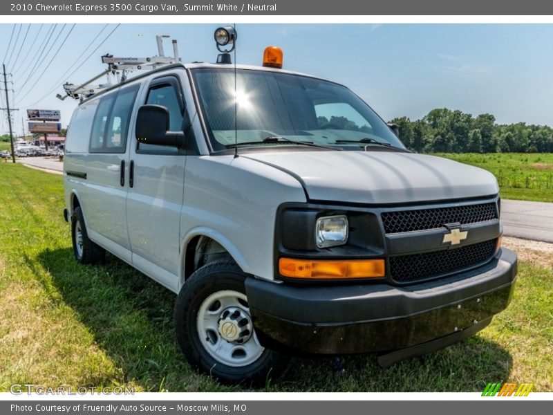 Summit White / Neutral 2010 Chevrolet Express 3500 Cargo Van