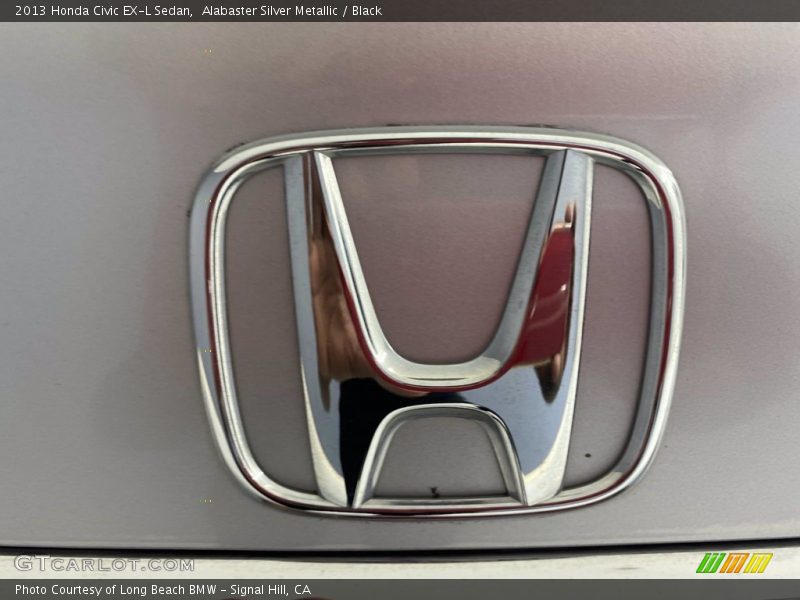 Alabaster Silver Metallic / Black 2013 Honda Civic EX-L Sedan